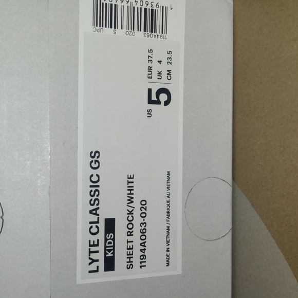 Asics Lyte Classic GS Color Sheet Rock/White-GreyStyle 1194A063-020 - Picture 9 of 9